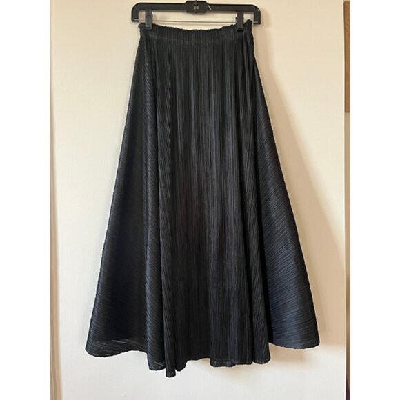 Issey Miyake Pleats Please Black Maxi Skirt (One Size) - Picture 1 of 5